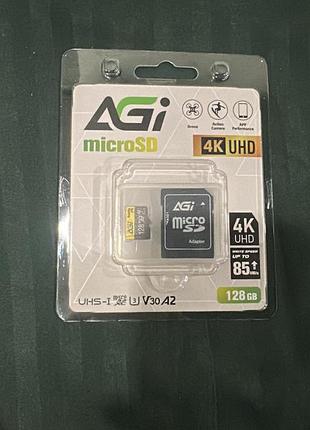 Карта пам'яті agi microsd 128 гб