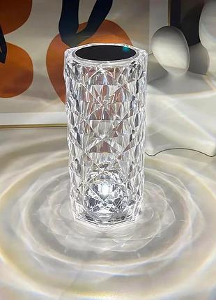 Ночник crystal rose ambience 16-цветов rgb 19.5 см