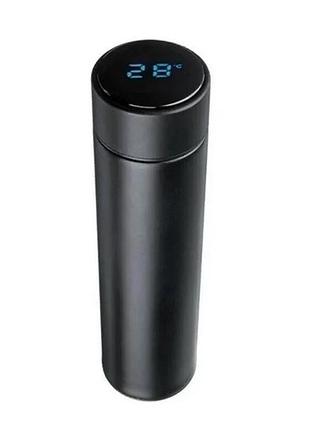 Термос с индикатором температуры led 0.5 л. black