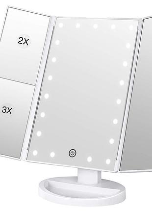 Зеркало для макияжа с led подсветкой superstar magnifying mirror