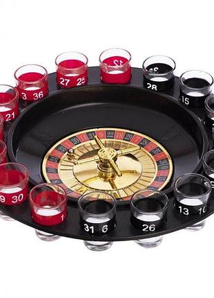 Настільна гра алко рулетка drinking roulette brain game set 066 16 чарок