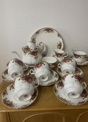 Чайний сервіз royal albert і insley з фарфору
