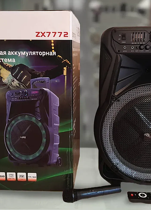 Портативная акустическая колонка zpx zx-7772 для проведения мероприятий