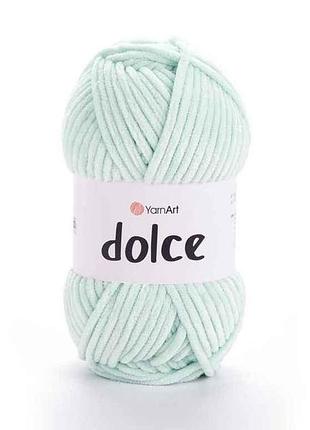 Пряжа dolce м| ятный 100% микрополиэстр 120м 100г 5шт/уп 753 тм yarnart