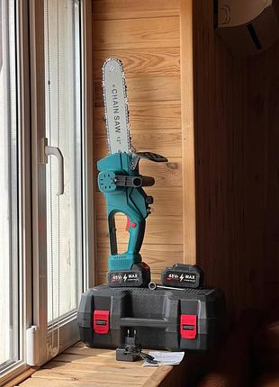 Акумуляторна пила 12 дюймів. гілкоріз. синяя electric saw
