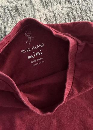 Світшот для хлопчика river island mini бордовий 12-18 місяців