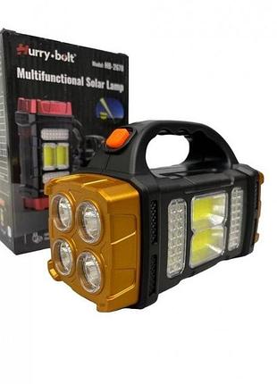 Фонарь hurry bolt hb-2678 25w с функцией повербанк желтый
