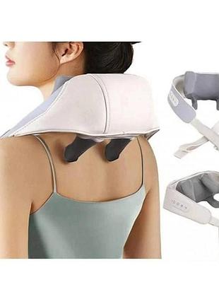 Електричний масажер з підігрівом для спини/шиї/тіла massager new