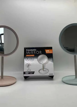 Круглое косметическое зеркало для макияжа с led подсветкой и сенсорным управлением cosmetic mirror