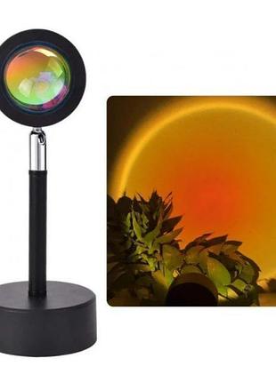 Проекционная лампа sunset lamp оранжевая