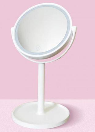 Дзеркало для макіяжу mirror 00058 led з сенсорним екраном usb 30 см