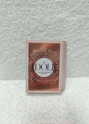 Пробник женской парфюмированной воды lancΩme idΩle leau de parfum nectar. 1,2мл
