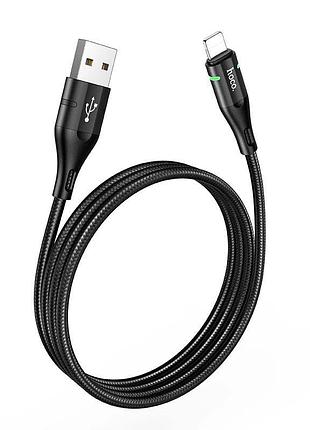 Кабель hoco u93 shadow lightning 2.4a 1.2m черный