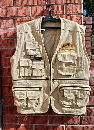Мужская разгрузочная жилетка camel trophy adventure wear, размер xxl