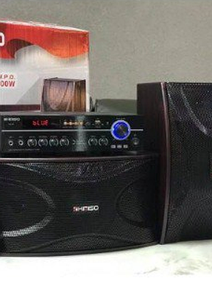 Кароке система колонка kimiso qs-a8 bt (з дротовим мікрофоном) (6.5'bass/10w)