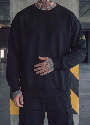 Світшот stone island black xxl
