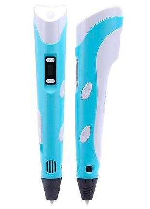 3d ручка pen-2 myriwell new led дисплеем голубая