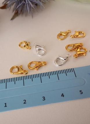 Набор карабины золотистые+серебристые 12шт 3