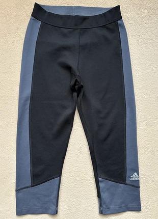 Спортивні укорочені штани лосіни adidas climalite 34-36р