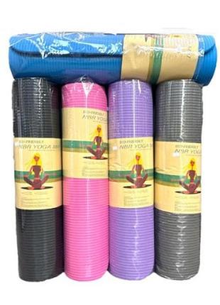 Килимок для йоги та фітнесу yoga mat (0,8 см, 183 х 61 см) art-5067