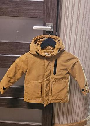 Куртка для хлопчика zara гірчична 98 розмір