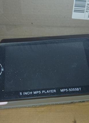 Автомагнітола mp5-5055bt 1din з 5" екраном, 2xusb, bluetooth, aux