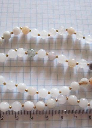Бусы . ожерелье. натуральный камень кварц. 5