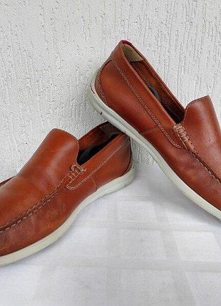 Кожанние туфли clarks extralight est. 1825 г.45-46