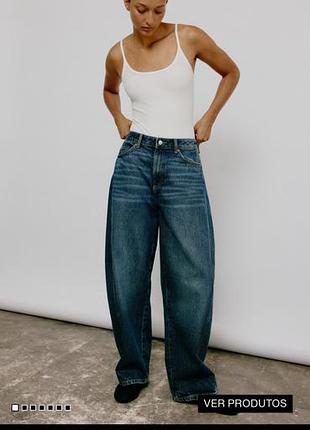 Жіночі джинси h&m сині широкі