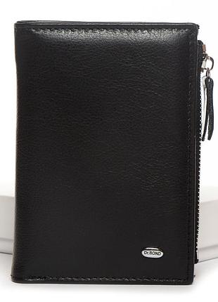 Женский кожаный кошелек dr.bond wn-23-8 черный натуральная кожа