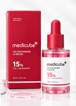 Сироватка для обличчя medicube txa niacinamide 15 serum з транексамовою кислотою та ніацинамідом, 30 ml