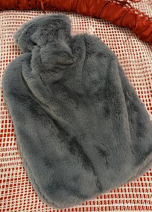 Новая водяная грелка в меховом чехле ,1, 8 лит