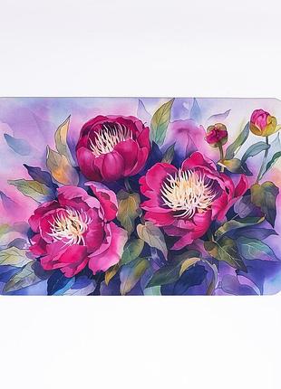 Коврик диатомитовый peony 58*38 см прямоугольный yiwu hp-42-95