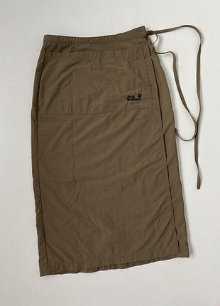 Спідниця карго  jack wolfskin хакі 2