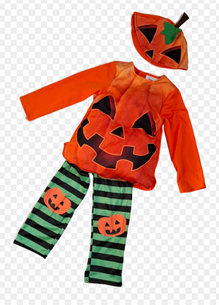Тыква тыковка хэллоуин объемный унисекс карнавальный костюм тройка halloween на 2-3 года