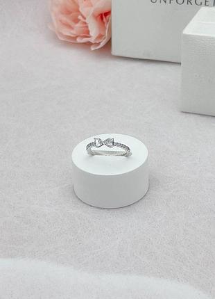 Кільце для жінок pandora срібний блискучий бант