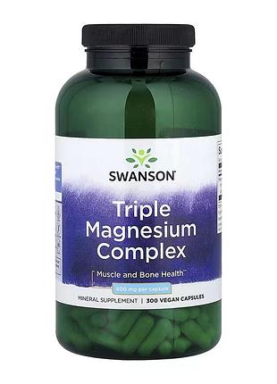 Triple magnesium complex 400mg - 300caps (пошкоджена етикетка)