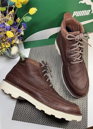 Оригинальные ботинки кожаные clarks gore tex