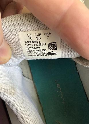 Кросовки жіночі lacoste шкіряні 4