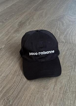 Кепка paco rabanne black tex logo cap 4