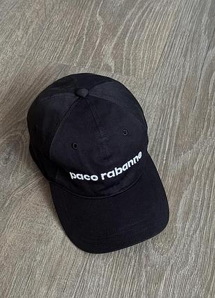 Кепка paco rabanne black tex logo cap 6