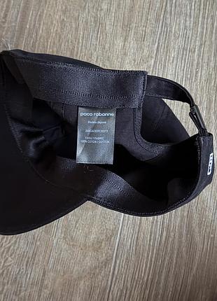 Кепка paco rabanne black tex logo cap 9