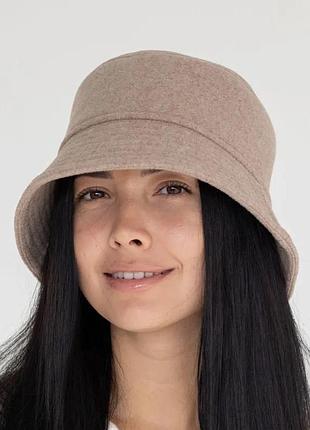 Шерстяная панама uniqlo adjustable wool bucket hat 2