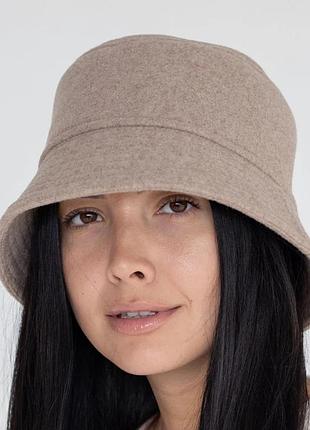 Шерстяная панама uniqlo adjustable wool bucket hat 3