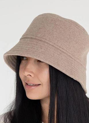 Шерстяная панама uniqlo adjustable wool bucket hat