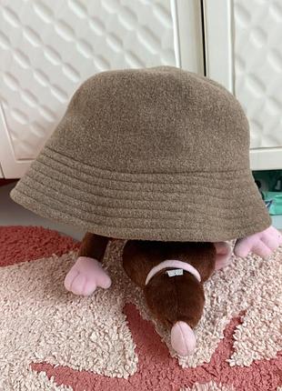 Шерстяная панама uniqlo adjustable wool bucket hat 8
