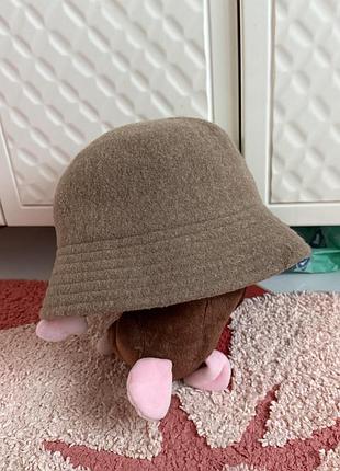 Шерстяная панама uniqlo adjustable wool bucket hat 5