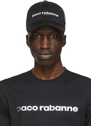 Кепка paco rabanne black tex logo cap 3
