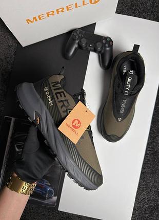 Merrell agility peak 5 gtx khaki grey black 9