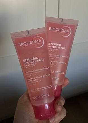 Гель для вмивання bioderma sensibio очищуючий 100 мл
